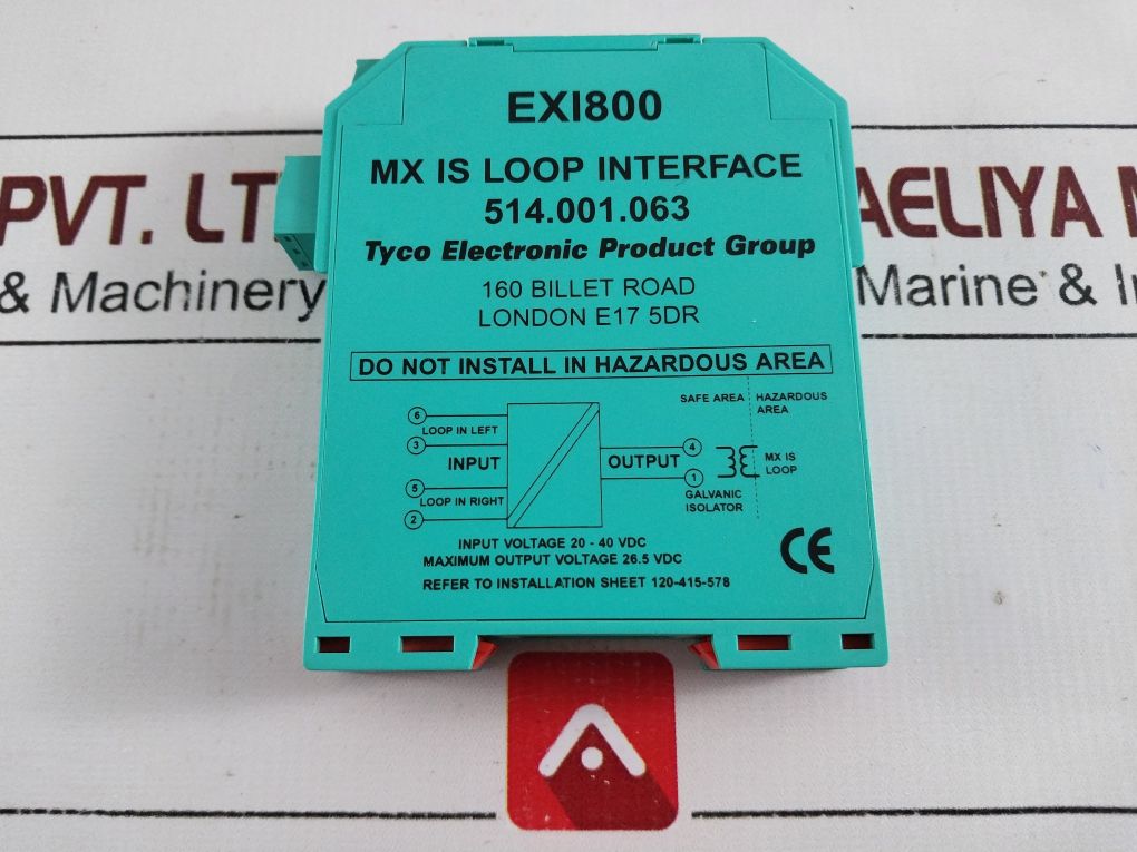 Tyco Exi800 Mx Is Loop Interface Module