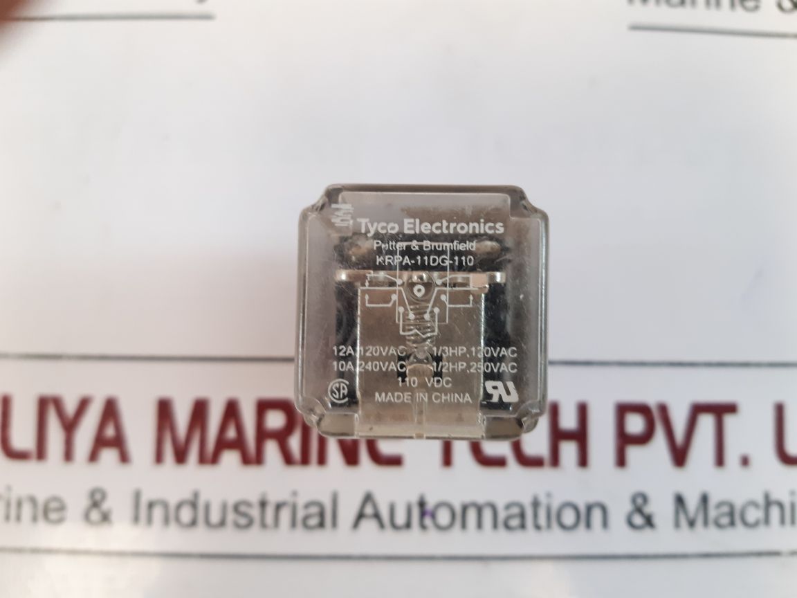 Tyco Potter & Brumfield Krpa-11Dg-110 Power Relay