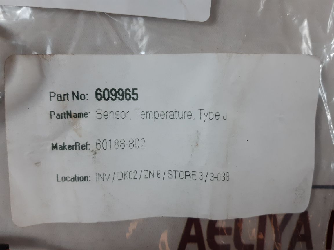 609965 Temperature Sensor Typ J