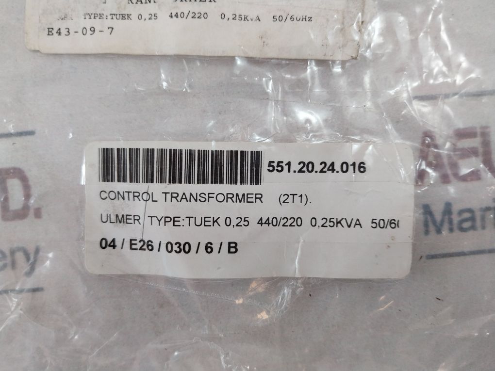 Ulmer Tuek 0,2 Transformer