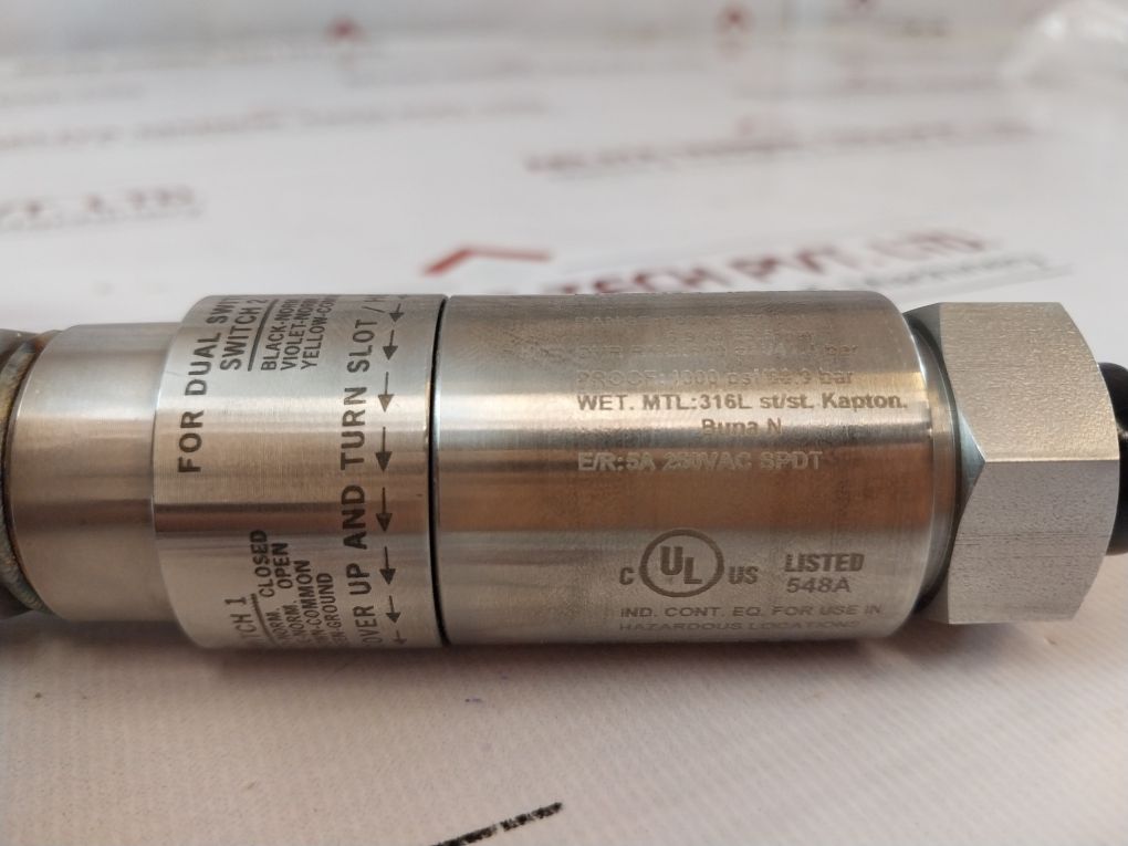 United Electric 12Shsn4D Pressure Switch 12 Series