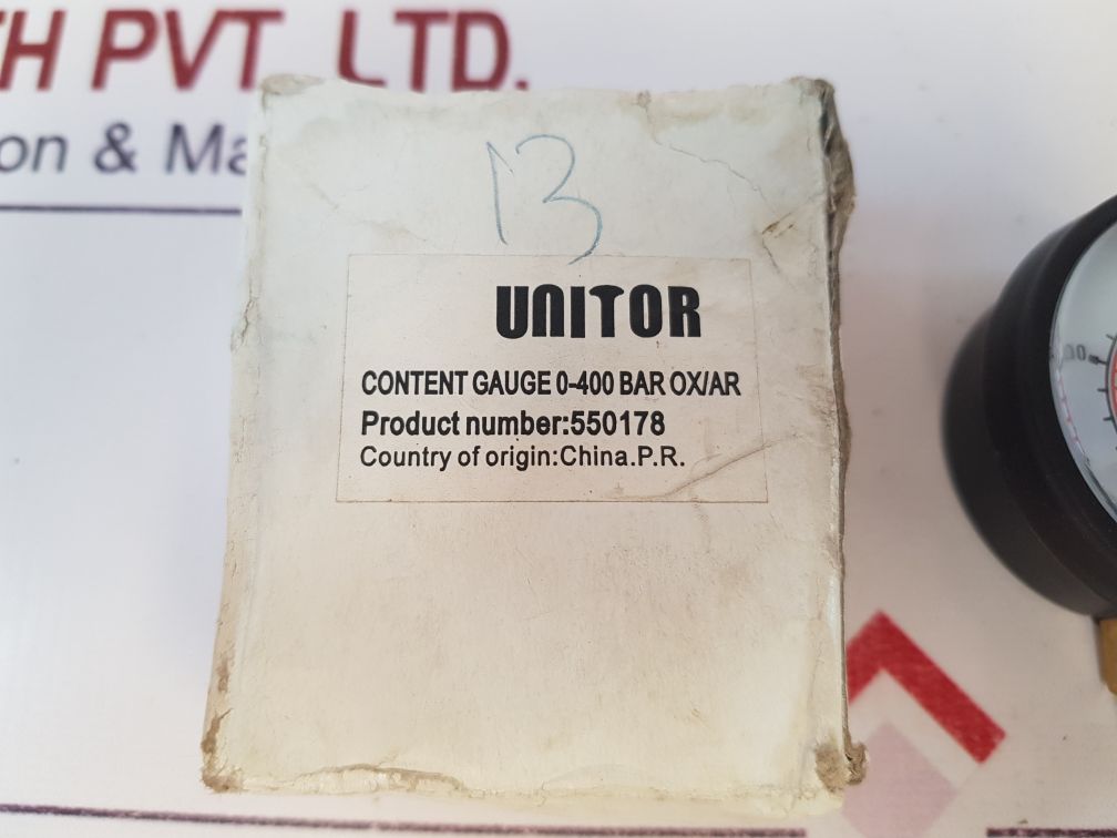 Unitor 550178 Contents Gauge