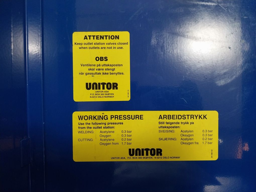 Unitor Fr50 Flashback Arrestor R 700 Plus Acetylene Pressure Regulator