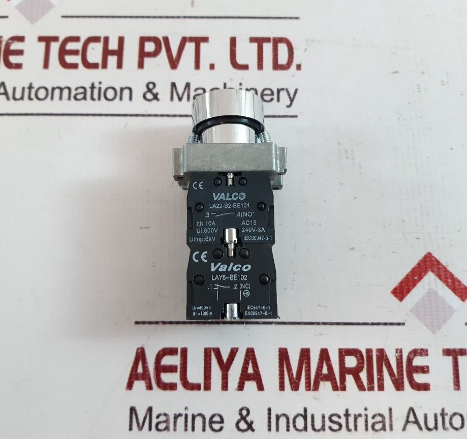 Set Of 4X Valco La22-b2-be101 Push Button Lay5-be101