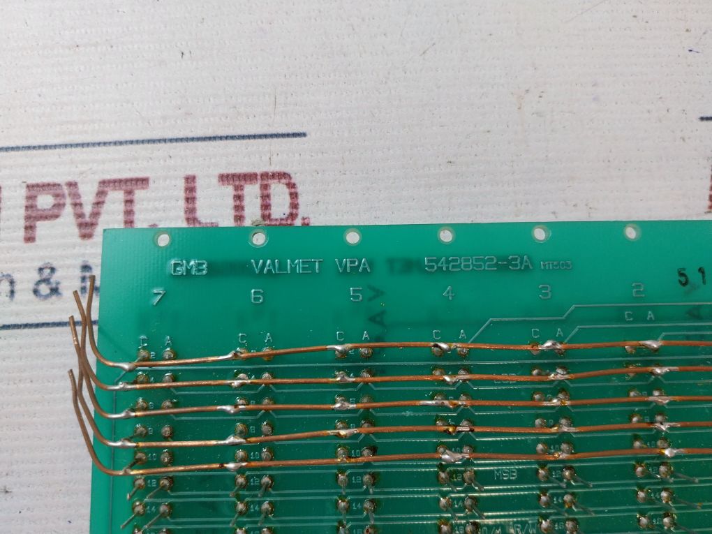 Valmet 542852-3A/542852-3B Pcb Card