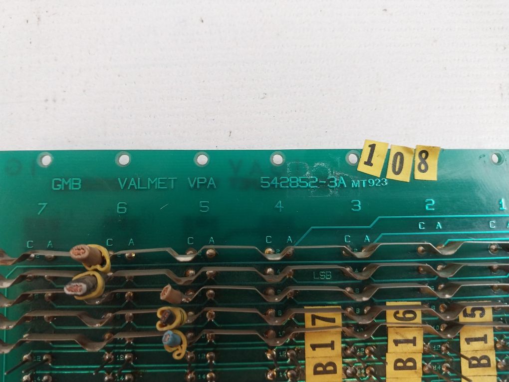 Valmet 542852-3A Pcb 542852-3B