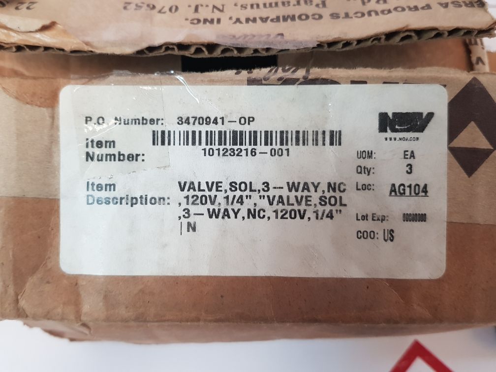 Versa Vsg-8322-pc-xx-a120 Solenoid Valve