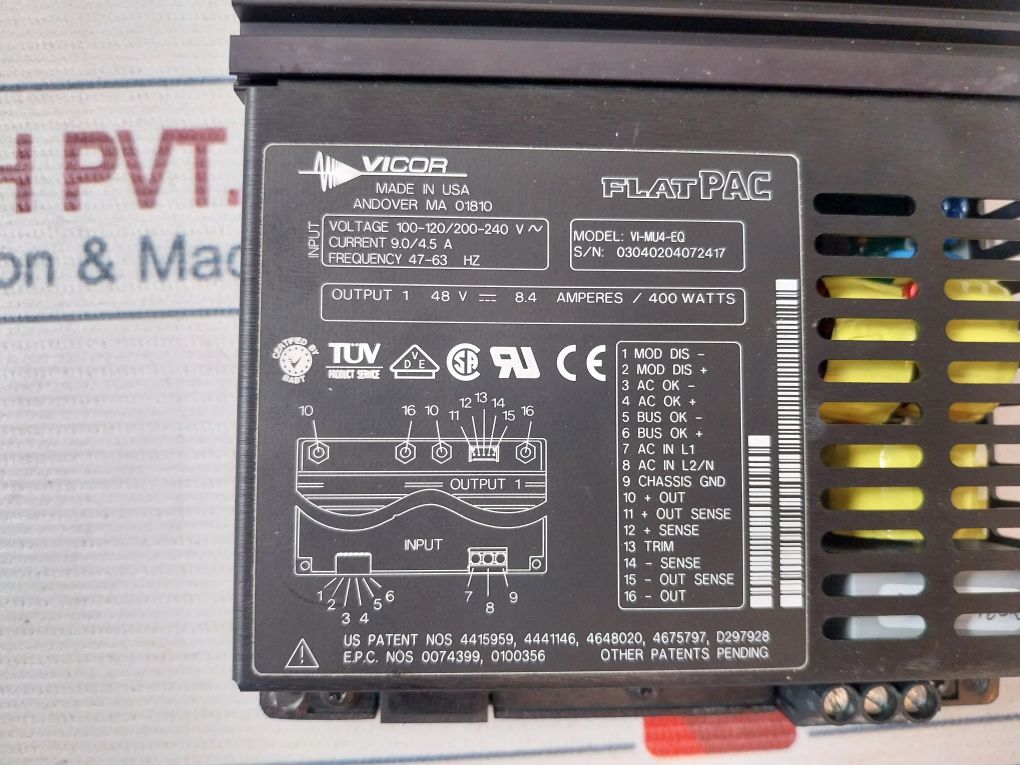 Vicor Vi-mu4-eq Power Supply 400 Watts