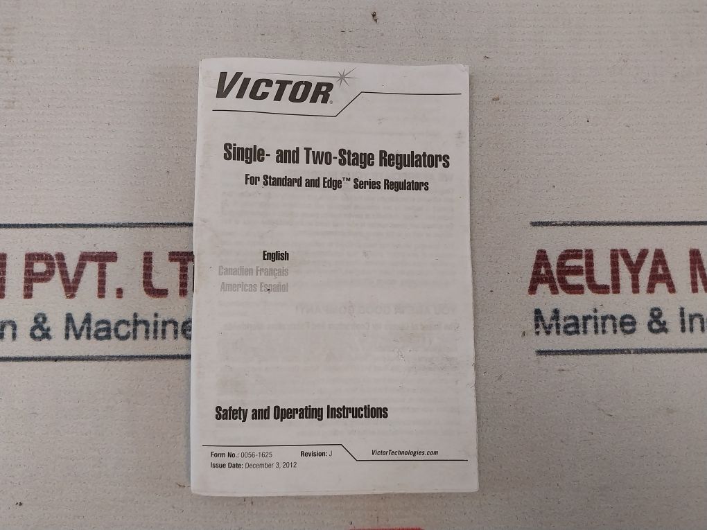 Victor Sr250C-540 Oxygen Cylinder Regulator