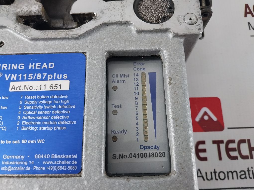 Visatron Vn 115/87 Plus Oil Mist Detector