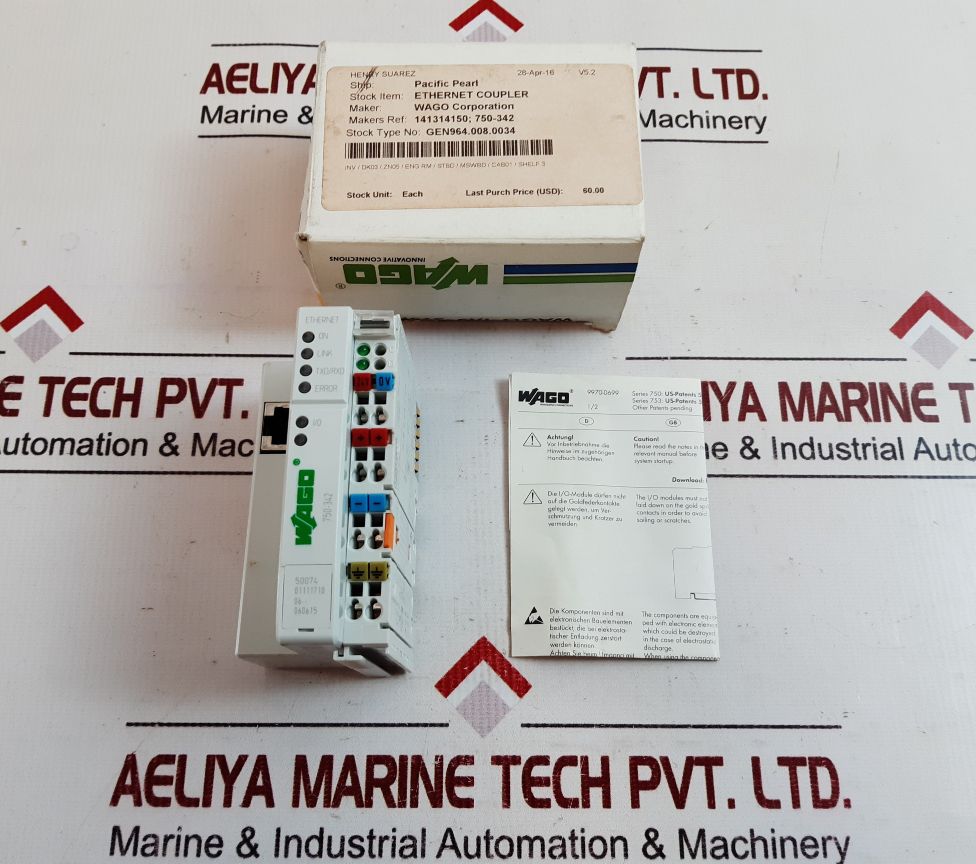 Wago 750-342 Ethernet Coupler 50074