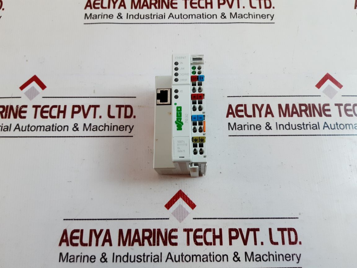 Wago 750-342 ethernet fieldbus coupler 24v dc