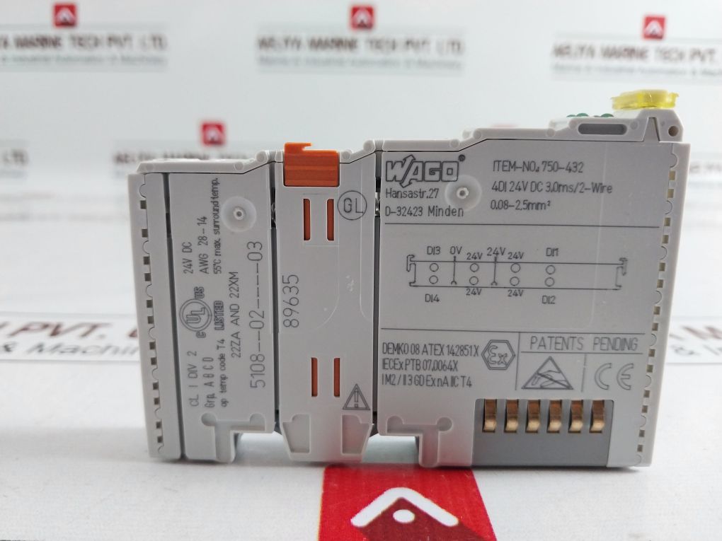 Wago 750-432 Digital Input Module 5108--02----03 24V Dc
