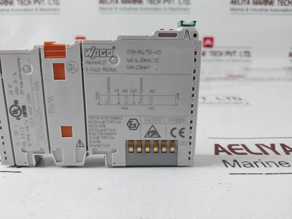 Wago 750-455 Channel Analog Input Module 30140406----04