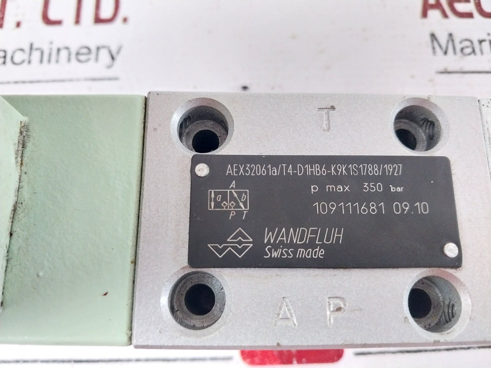Wandfluh Aex32061A/T4-d1Hb6-k9K1S 1788/1927 Solenoid Valve With Coil