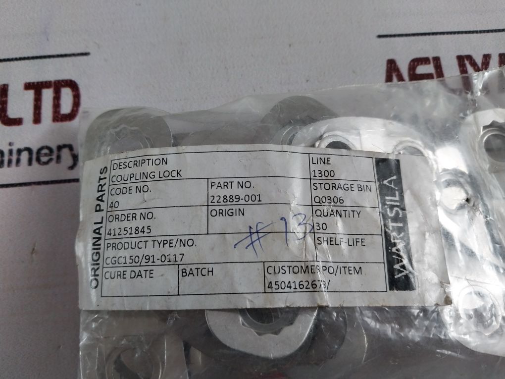 Wartsila 22889-001 Coupling Lock