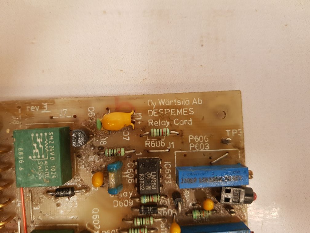 Wartsila 3V72H115 C3 Relay Card 32.23B001100