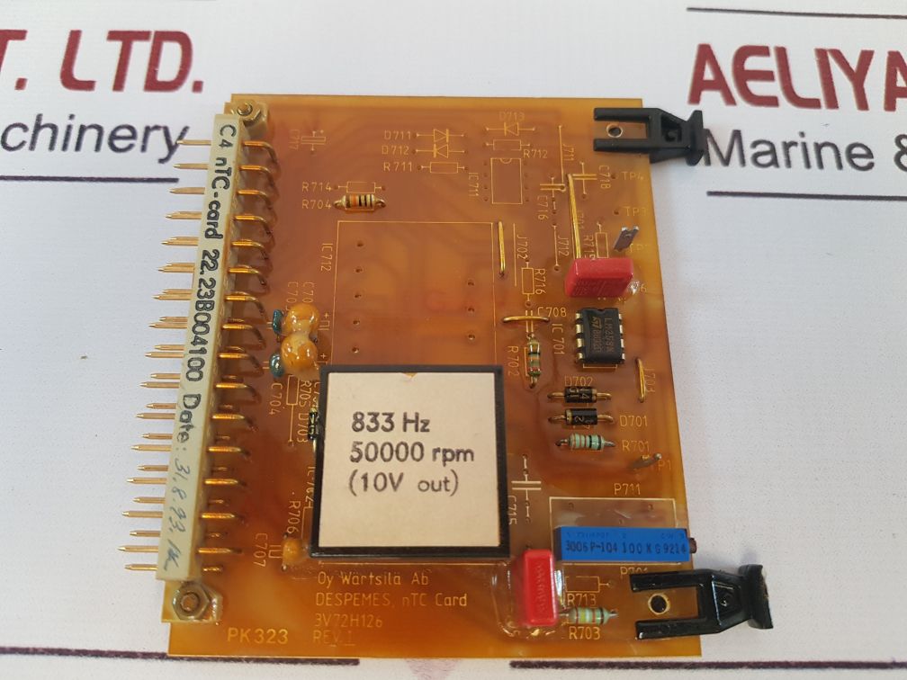 Wartsila 3V72H126 Rev.1 Despemes Ntc Card