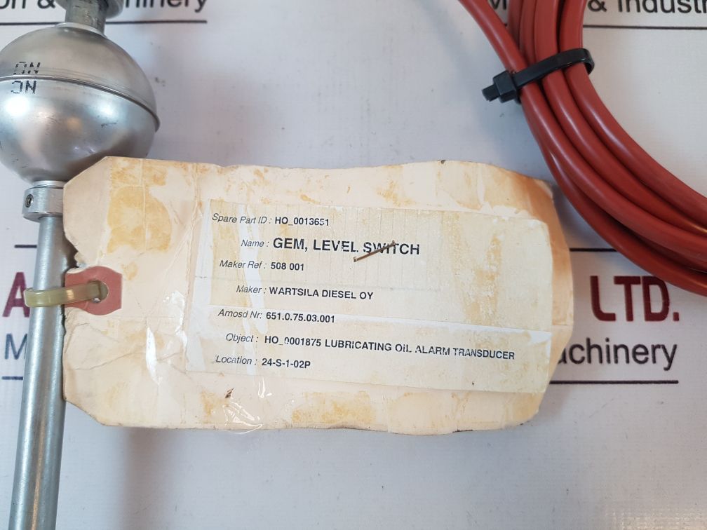 Wartsila 508 001 gem level switch