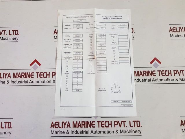 Wartsila Merlin Gerin Avr R610