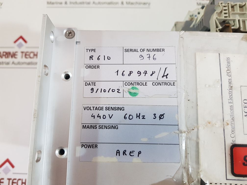 Wartsila Merlin Gerin Avr R610