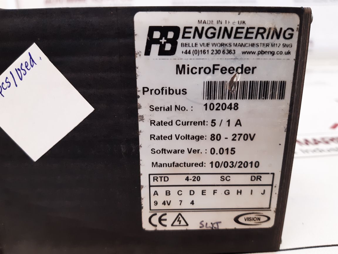 Wartsila/P+B Engineering Microfeeder Profibus