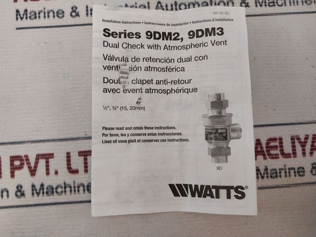 Watts 0061888 Dual Check With Atmospheric Vent