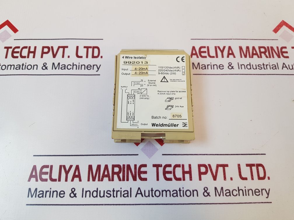 Weidmuller 992013 4 Wire Decipak Isolator 4-20 Ma