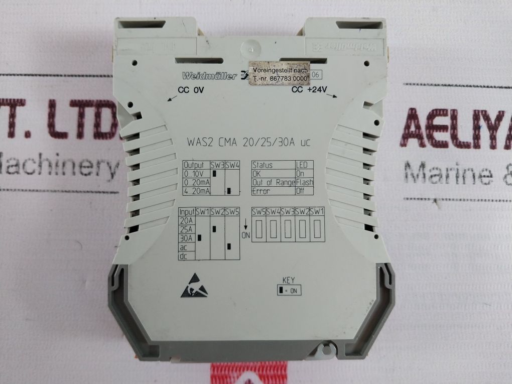 Weidmuller Was2 Cma 20/25/30A Uc