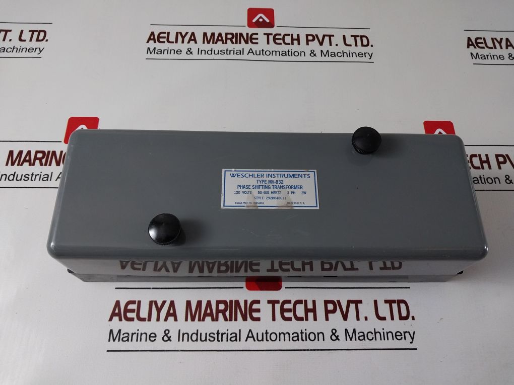 Weschler Mv-832 Phase Shifting Transformer 120 Volts
