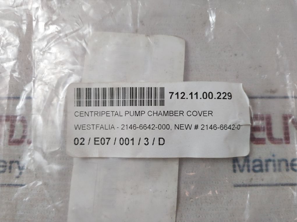 Westfalia 2146-6642-010 Centripetal Pump Chamber Cover