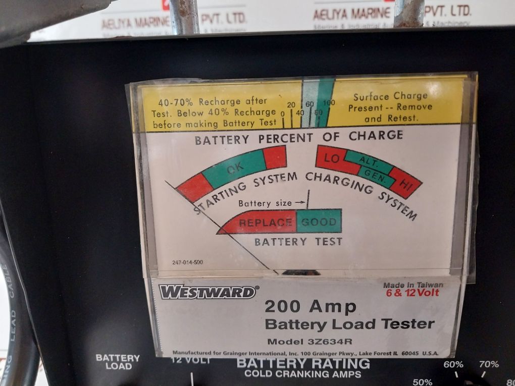 Westward 3Z634R Battery Load Tester