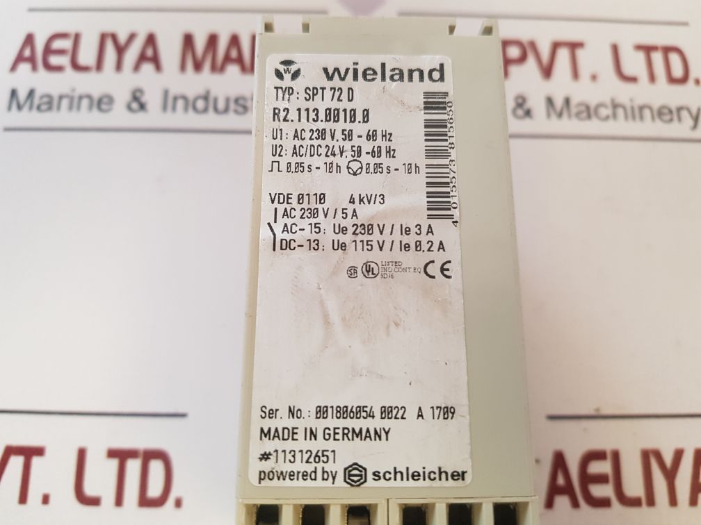 Wieland Spt72D Time Relay