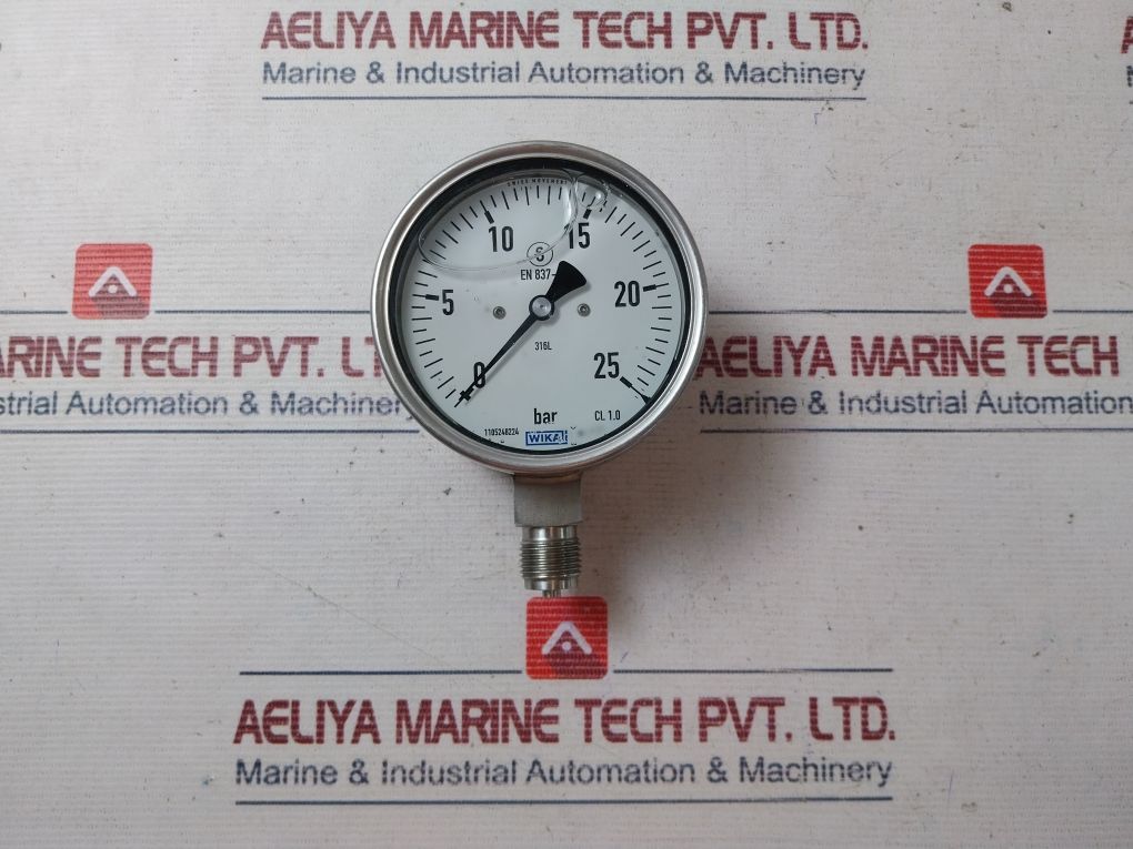 Wika En 837-1 Pressure Gauge 0-25 Bar W