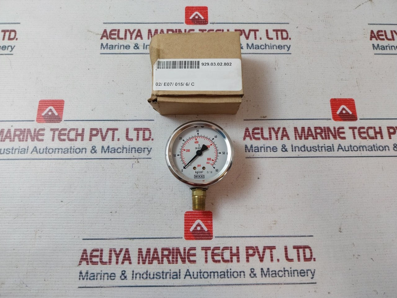 Wika 213.53.063 Pressure Gauge 0-850 Psi