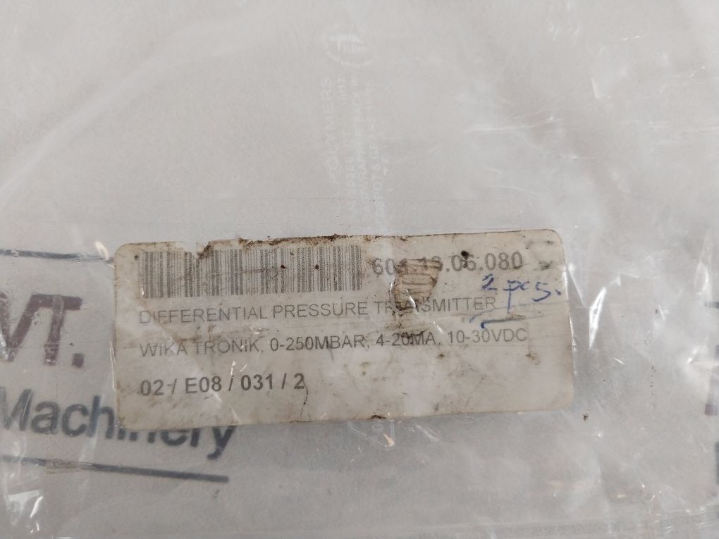 Wika 891.34.1998 Differential Pressure Transmitter 10-30Vdc