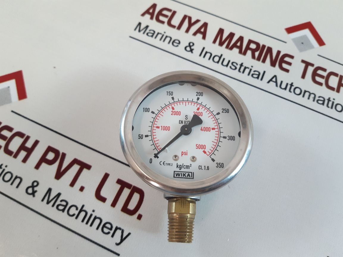 Wika En 837-1 Cl.1.6 Pressure Gauge