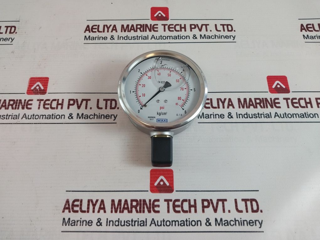 Wika En 837-1 Pressure Gauge 0-85 Psi