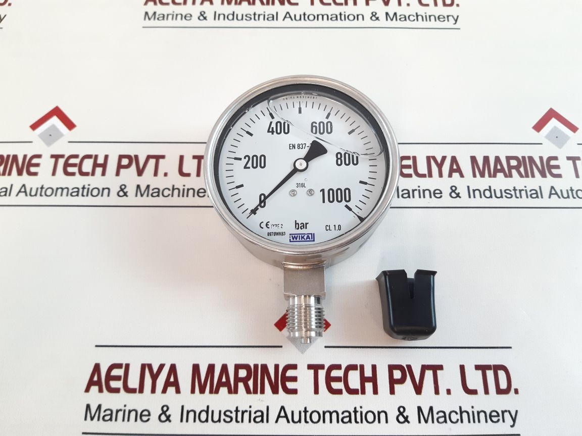 Wika En 837-1 Pressure Gauge 0 To 1000 Bar