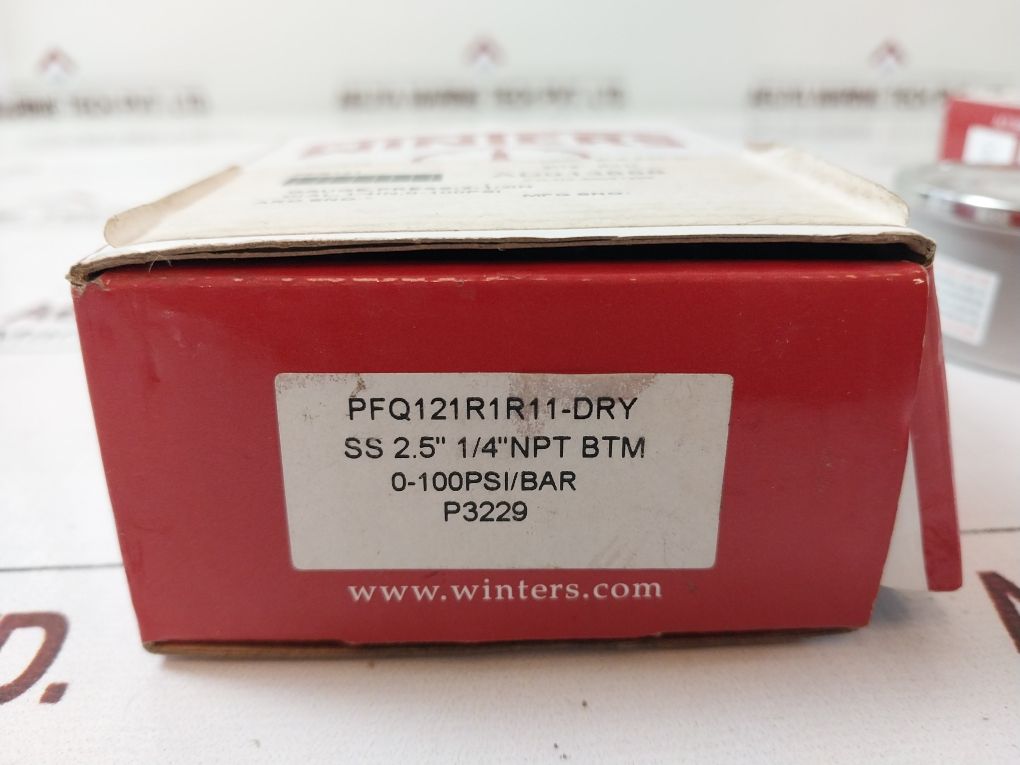 Winters Pfq121 Pressure Gauge Ss 2.5” 1/4" Npt Btm 0-100Psi