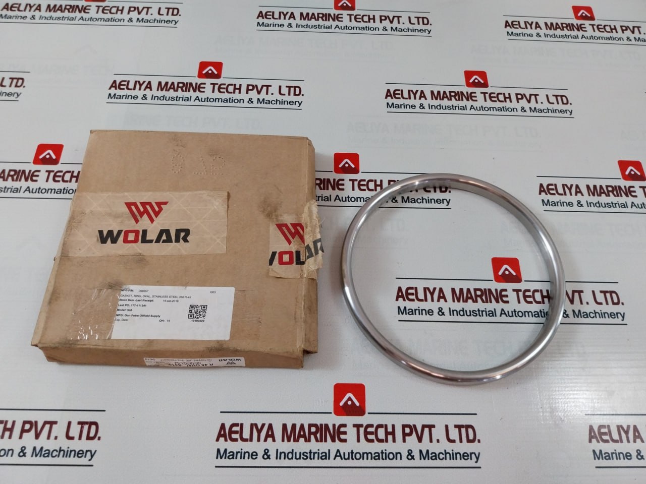 Wolar 6A-0333 Stainless Steel 316 R-45 Gasket Ring