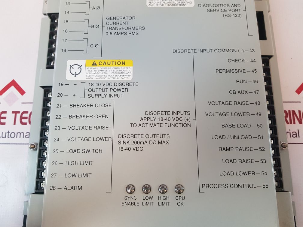 Woodward 9905-363 Digital Synchronizer And Load Control