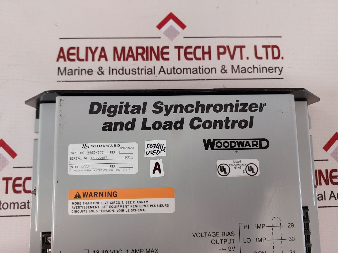 Woodward 9905-373 Rev.P Digital Synchronizer And Load Control