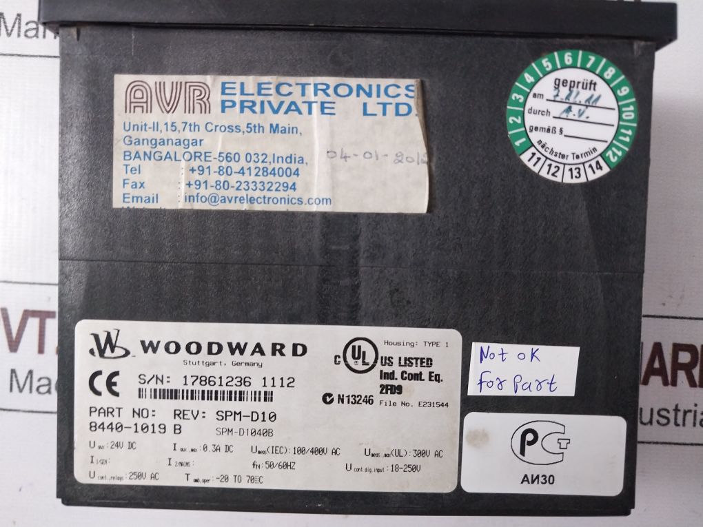 Woodward Spm-d10 Synchronizing System 8440-1019 B