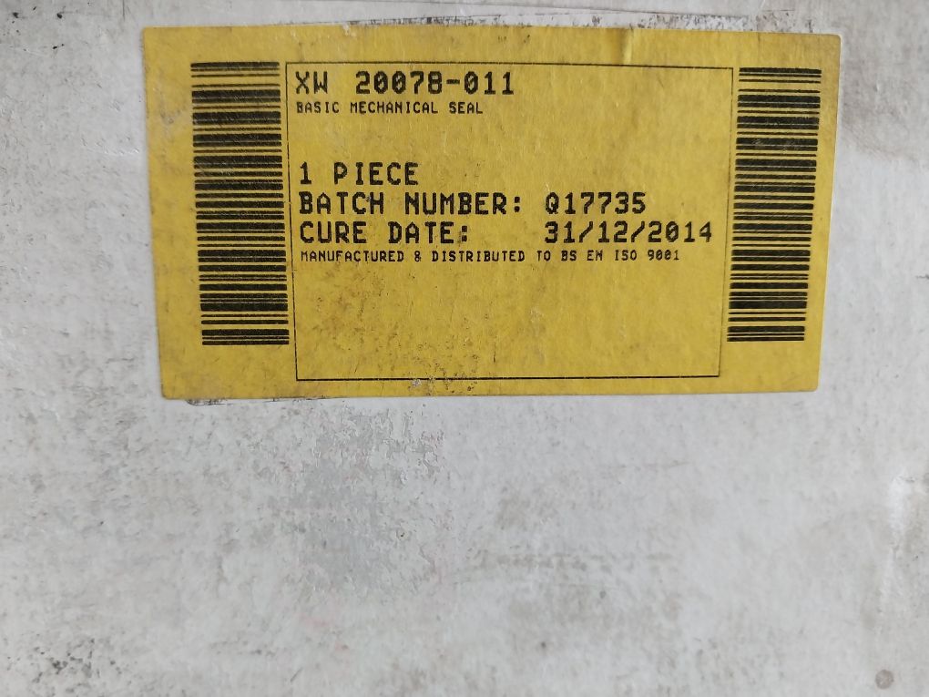 Xw 20078-011 Basic Mechanical Seal Set