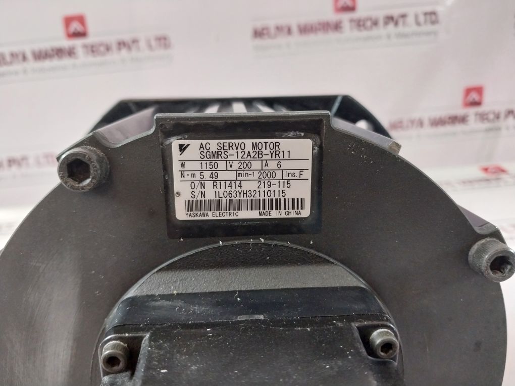 Yaskawa Electric Sgmrs-12A2B-yr11 Ac Servo Motor