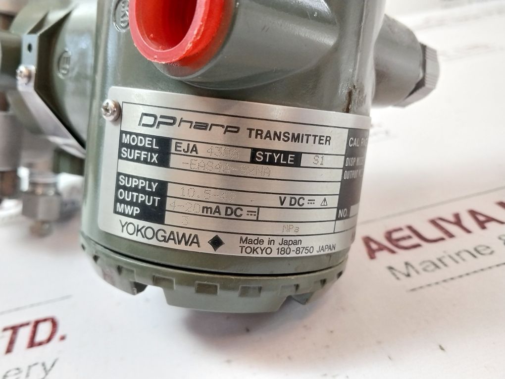 Yokogawa Eja430A Style: S1 Dp Harp Transmitter -1 To 1.5 Kgf/Cm2