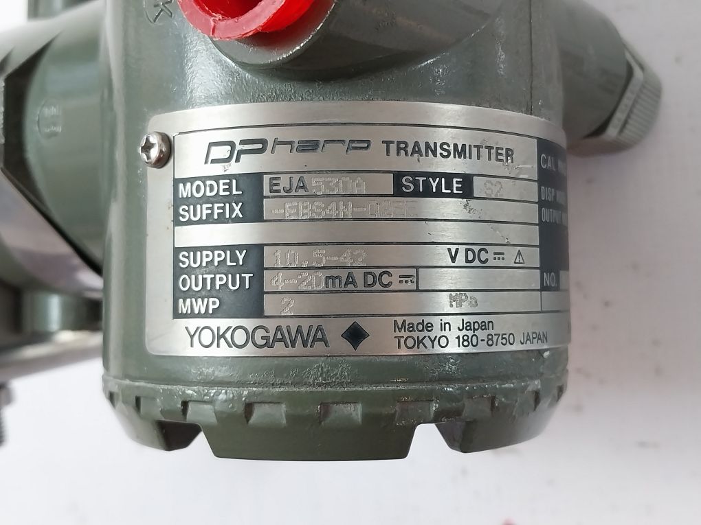 Yokogawa Eja530A Style:S2 Dp Harp Pressure Transmitter 0 To 4 Kgf/Cm2