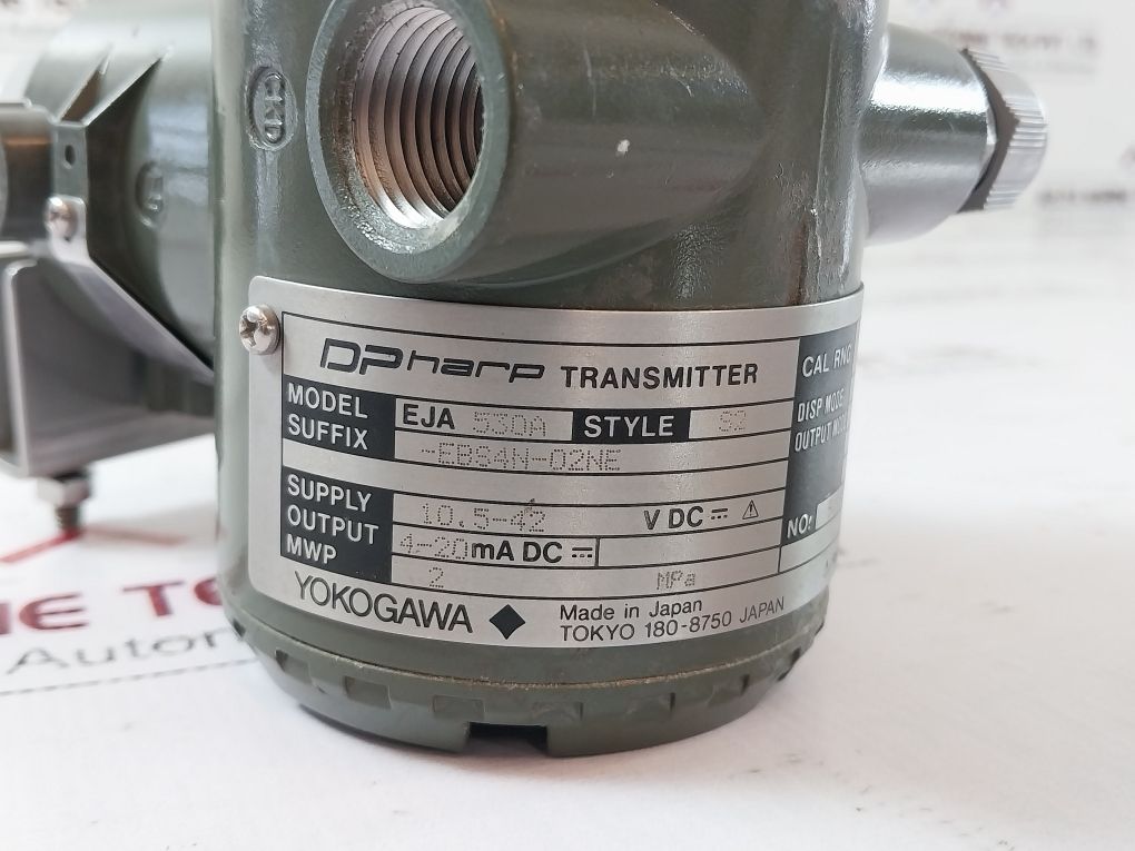 Yokogawa Eja530A Dp Harp Transmitter Style: S2 0 To 10 Kgf/Cm2