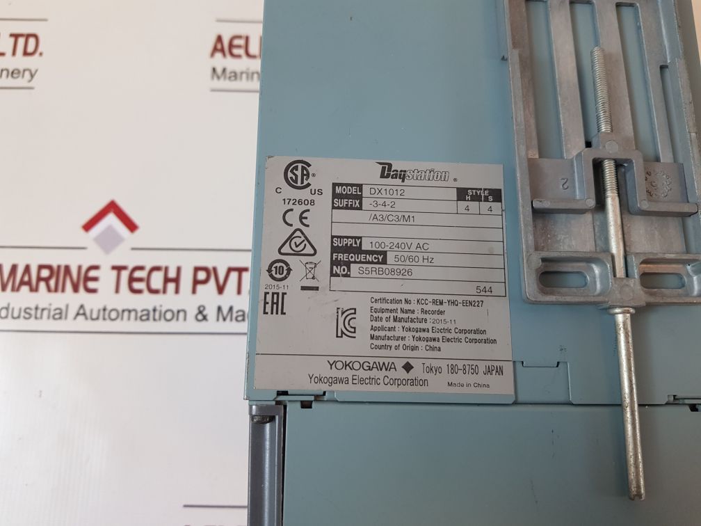 Yokogawa Electric Dx1012 Recorder 50/60Hz